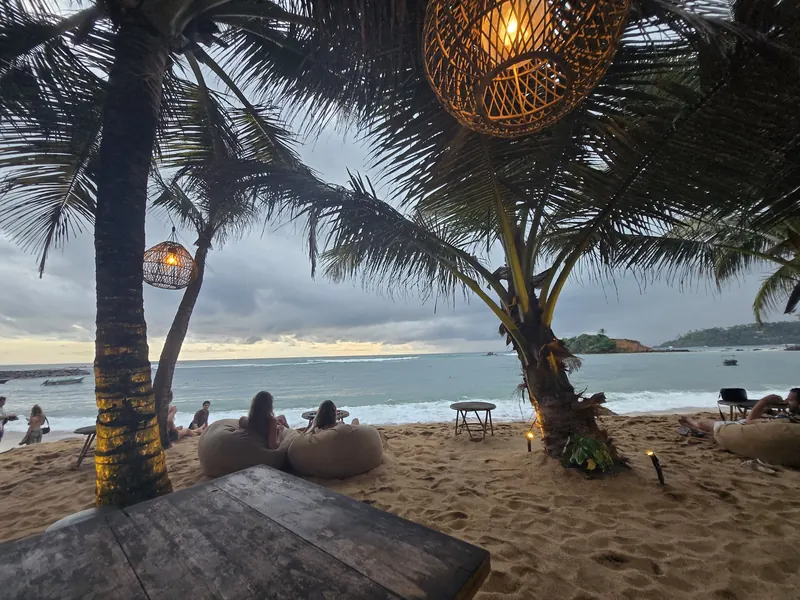 Coucher de soleil en bord de plage