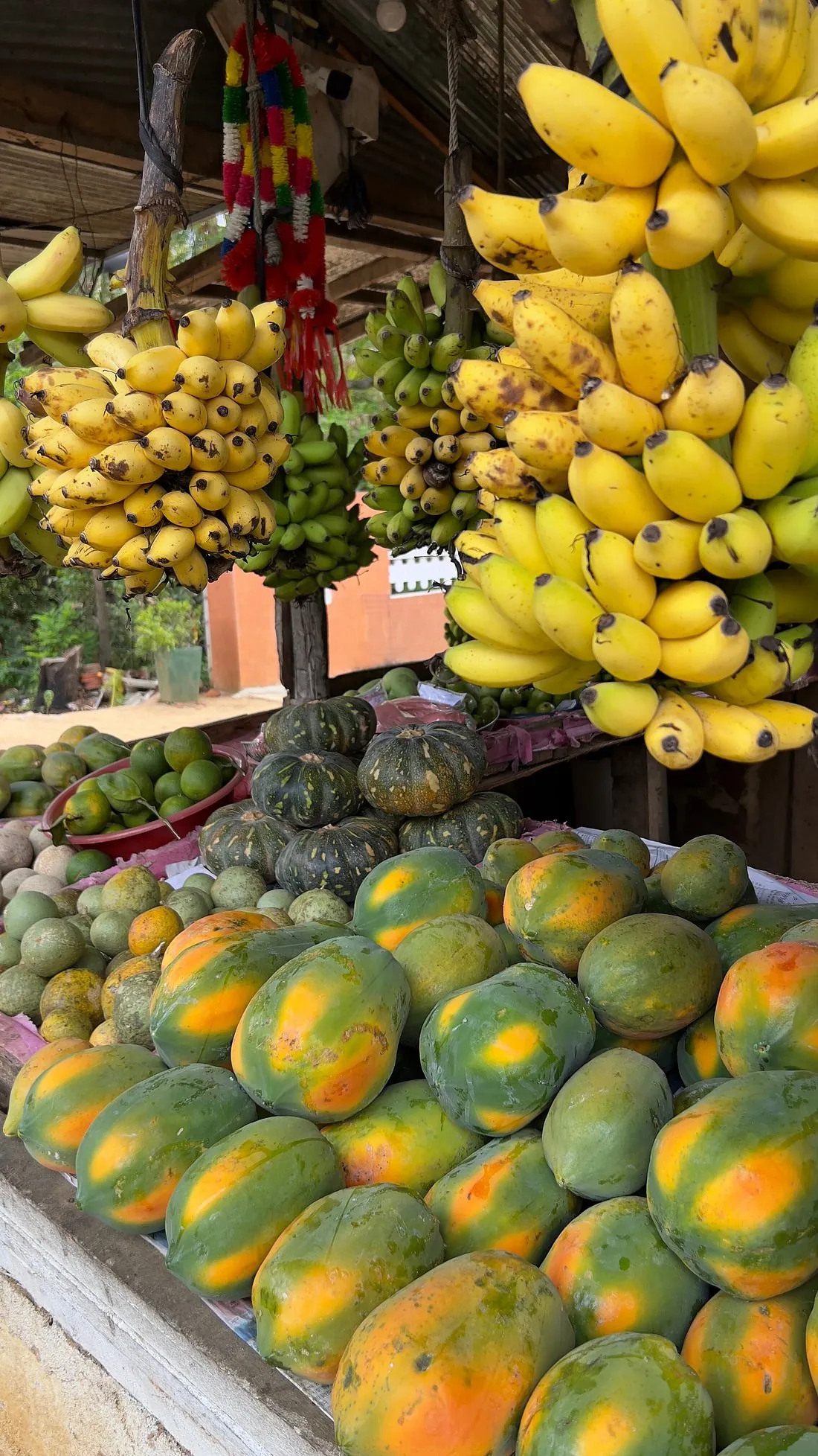 Marché de fruits locaux